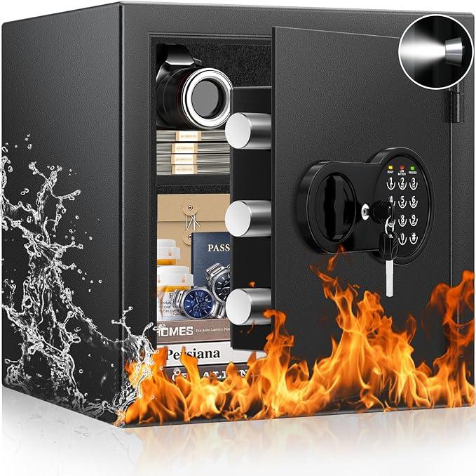 2.0 Cuft Fireproof Safe Box for Home,Digital Keypad,35-Min Fire Protection
