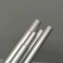 Double Curtain Rod 72 to 144 Inch, HOTOZON 1 Inch Heavy Duty Curtain Rods for Windows, Telescoping Double Drapery Rod with Simple Cap Finials, Silver (72-144")