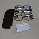 Progressive Multifocal Anti Blue Light Reading Glasses for Women and Men Fashion Eyeglasses Frame (Multicolor-c1)