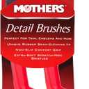 Mothers Car Detailing Brush for Stain and Hair Removal on Vinyl and Leather Seats - 2 Pack