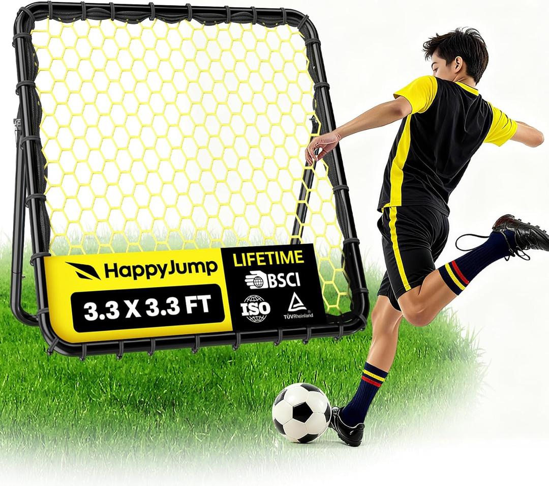 Happy Jump Portable Soccer Rebounder Net for Kids Soccer Training Practice
