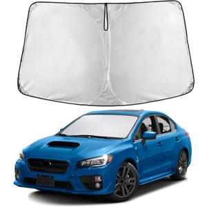 EcoNour Windshield Sunshade Compatible for Subaru Impreza WRX 2017-2021 2022 2023, Sun Visor for Front Windshield & Window Sun Shade Cover, UV Heat Blocker & Protector, Car Accessories