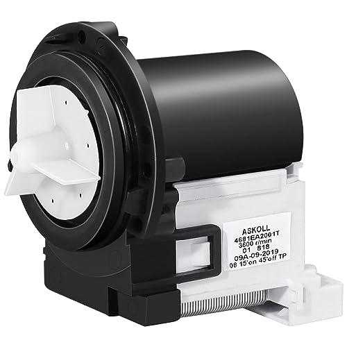 4681EA2001T WM8000HVA WM8100HVA WM2077CW WM3260 WM3370HWA WM4370HKA Washer Drain Pump Motor OEM for LG&Kenmore Washing Machine WM3170CW WM2101HW WM3670HW WM3670HVA WM2301HR WM2487HRMA WM3240CW
