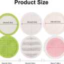 Electric Mop Pads, 6.3in Spin Mop Pads for Most Cordless Electric Spin Mop, Round Mop Replacement Pads for Floor Cleaning(8 Pack)
