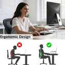 Egchi Clear Acrylic Monitor Stand Riser 2 Tier, 5.12 Inches High Clear Computer Desk Organizer Shelf for Multi Media PC Storage Laptop