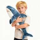 Djungelskog Giant Stuffed Animal, Shark Plush, Shark Stuffed Animal, Shark Pillow for Home Room Dcor- Ideal Gift for Kid Boy,Girl&Girlfriend (60cm/24inch)