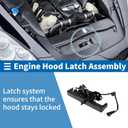 Hood Latch Assembly for Hyundai Elantra 2021-2023 Engine Hood Latch Lock Release No.81130AA000 1 Pc