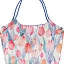 Womens Tote Bag, Cotton Large Tote Bags for Women, Colorful Womens Totes Bag Purse with Flower Patterns for Dating