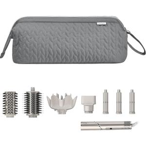 KarSyon Shark Flex Style Case for Dyson Airwrap Hair Dryer Brush Revlon Hair Tools Travel Bag Carrying Case Flat Curling Iron Organizer (Grey)