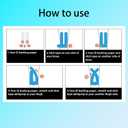 10 PCS Precut Kinesiology Tape for Knees, Knee Support Tape, Athletic Tape,Long-Lasting Support for Running and Fitness Exercises (Blue Color)