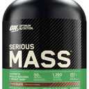 Optimum Nutrition Serious Mass, Weight Gainer Protein Powder, Mass Gainer, Vitamin C and Zinc for Immune Support, Creatine, Chocolate, 6 Pound