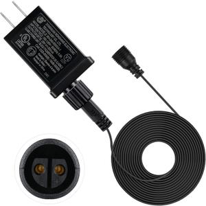Feekoon 29V 6W Class 2 LED Christmas Tree Replacement Plug, 9.8ft Power Cord Extension Supply for Christmas Tree Light and Inflatable, Replacement Yard Inflatable Adapter