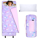 Wildkin Kids Original Nap Mat – Cozy Kids Sleep Mat with Pillow, ideal for School & Travel unicorn