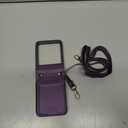 ASAPDOS for Motorola Razr 2025/2024 Wallet Case - 5 Card Slots RFID Blocking | Detachable Crossbody Strap & Wristlet | Snap Magnetic Cover | Shockproof PU Leather Purple