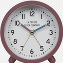 617-3816A La Crosse Clock Co. 4.4" Analog Quartz Alarm Clock - Maroon