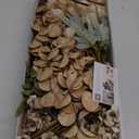 Beige Silk Flower Arrangements For Home Decor, Large Floral Centerpieces For Tables, Fake Mums + Eucalyptus + Wild Flowers in Bulk, Long Stem Artificial Flowers Coffee Dining Table, Faux Mums Flowers (Beige Wax+kiku)