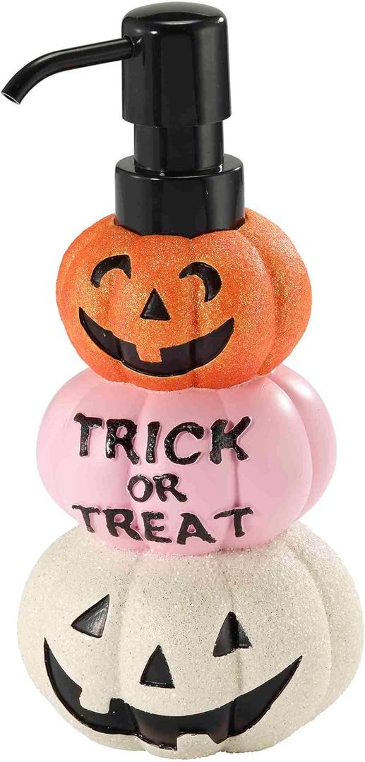 Avanti Linens - Lotion Pump/Soap Dispenser, Resin Countertop Accessories, Halloween Home Decor (Trick or Treat)