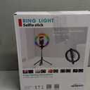 Vlogging Kit for iPhone/Android, 10 Ring Light with Stand, 74 Tripod for iPhone with Light, Microphone, YouTube Starter Kit for TikTok Content Creator