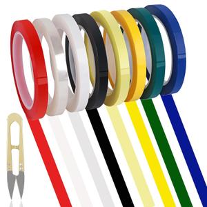 8 Rolls 0.4 Inch Colorful Autoclave Tapes, 216 Feet Each, Dental & Instrument ID, Autoclavable Up to 270F