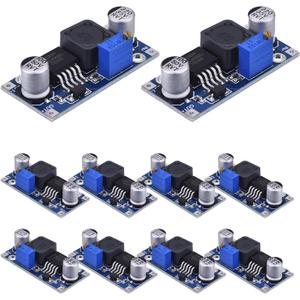 10 Packs XL6009 Boost Converter DC to DC Step Up Voltage Regulator, 3.0-32V to 5-35V Adjustable Power Supply Module, 400KHz High Frequency Transformer Board for DIY Projects