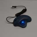 Wired Trackball Mouse with RGB Lighting, Ergonomic Thumb Control to Reduce Muscle Strain, 5 Adjustable DPI, Dual USB-C & USB-A Connectivity, Compatible with PC, Laptop, Mac, Windows-Blue