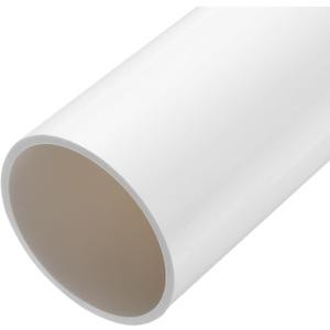 MECCANIXITY 3 Inch PVC Rigid Tube Round Pipe Tubing Hardware Tubing 81.4mm ID 90mm OD 9" Length White High Impact for Water Pipe, Crafts, Cable Sleeve