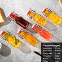 12 Pack 4 oz Swing Top Glass Bottles,Flip Top Glass bottles with airtight Caps for Home Brewing Beer,Kombucha,2nd Fermentation,Kefir,Beverages,Soda,Oils,Vinegar,Limoncello,Vanilla extract (Small)