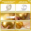 Gilprop 125 Pcs 7.2ft First Holy Communion Baptism Elastic Polyester Arch Cover Christening Baby Shower Balloon Garland Arch Kit Balloon Baptism Party for Celebration Photography Backdrop (Classic)