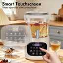 PULZO 3L Electric Glass Kettle with Tap and Tea Infuser, Multi-Function Health Pot, Temperature Control, 6/24H Keep Warm, Adjustable Power, Hot Water Dispenser for Tea and Beverages