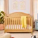 Davinci Charlie 4-in-1 Convertible Crib in Honey, Greenguard Gold Certified, 54.8"L x 30.5"W x 43.8"H