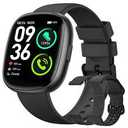 Sanorum Smart Watches for Women Men with Call: Fitness Trackers with 24-Hour Heart Rate SpO2 Sleep Monitor 120+ Sport Mode 5ATM Waterproof Smartwatch for iOS Android Phones Black