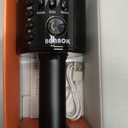 BONAOK Wireless Bluetooth Karaoke Microphone,3-in-1 Portable Handheld Karaoke Mic Speaker Machine Home Party Birthday for All Smartphones Q37 (Black)