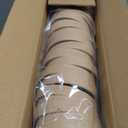 JOLLY PARTY 50pack 8oz Paper Soup Containers with Lids, Disposable Paper Food Cups, Ice Cream Cups, Food Storage with Lids, Microwavable and Freezer Safe, Suitable for Christmas Thanksgiving (Brown)