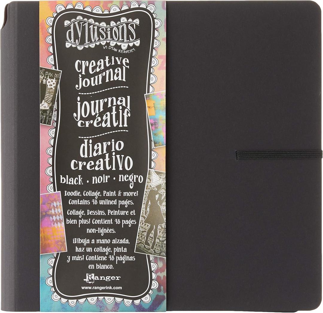 Dyan Reaveley's Dylusions Creative Journal, Black 8.75"X9"