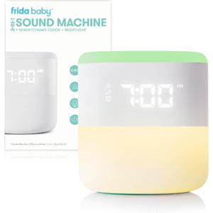 Frida Baby 3-in-1 Alarm Clock + Sound Machine + Nightlight | Wake Up Light Sunrise Alarm Clock, White Noise Soother, Sleep Trainer, Nursery + Toddler + Kids Bedroom (Bluetooth)