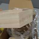 FairySandy 12 Pcs Mini Honeycomb Cupcake Stand Cake Farmhouse Hexagon Display Holder Hexagonal Wood Cupcake Stand Floating Table Sign with 50 Tiny Wooden Bee for Baby Shower (Wood Color)