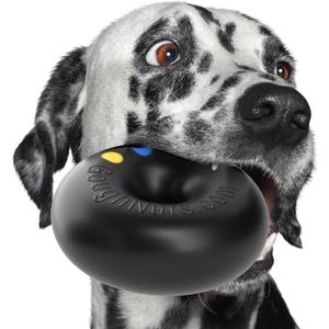 Goughnuts — Dog Toys for Aggressive Chewers | Virtually Indestructible Dog Toys for Breeds Such as Pit Bulls and German Shepherds | Heavy Duty Dog Toy | Rubber | Extra Large