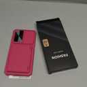 for Samsung Galaxy S25 FE Wallet Case with Card Holder (4-5 Cards), Slide Camera Cover, Military Drop Protection, Rugged Women Girly Men Protective Phone Case for Galaxy S25 FE 6.7", Hot Pink