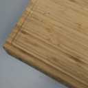 BAMOTTO 1.4" Thick Bamboo Cutting Board, Kitchen Heavy Duty Butcher Block Chopping Board with Juice Groove, for Meat, Turkey, Pork Ribs & Vegetables, 100% Organic Bamboo, 17.7" x 13.2"