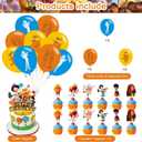 Cartoon Loraxs Party Decorations,Loraxs Birthday Party Supplies Includes Banner- Cake Topper - 24 Cupcake Toppers - 18 Balloons