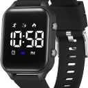 L LAVAREDO Kids Digital Watches for Boys Girls,Waterproof Sport Watch with Pedometer Stopwatch Vibration Alarm for Ages 5-13,No App Fitness Tracker Watch for Kids Teens Birthday Christmas Gifts