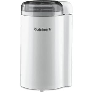 Cuisinart Coffee Grinder, One Touch Control Coffee Bean Grinder with Stainless Steel Bowl and Blades, 2.5 oz/ 70g Capacity Enough for 12 Cups, On/ Off Switch with Safety Interlock, DCG-20N, White