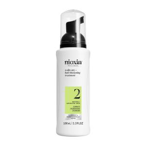 Nioxin System 2 Scalp Care + Hair Thickening Leave-In Treatment, For Natural Hair with Progressed Thinning, Boost Hair Density Against Breakage with Niacinamide & Biotin (3.3 Fl Oz (Pack of 1))