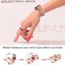 Minyee Compatible with Apple Watch Band 41/40/38/44/45/46/49/42mm Women, Dressy Stainless Steel Metal Adjustable Chain Strap Link Bracelet Wristband for iWatch Series 11 10 9 8 7 6 5 4 3 2 1 Ultra SE