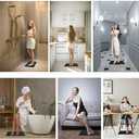 Attikee Foot Massage Mat for Plantar Fasciitis & Heel Pain Relief - Non-Electric Acupressure Pad - Office & Home Reflexology Floor Mat - Durable Rubber Foot Pain Relief Mat, 20'' x 11.8 '' (Black-prism)