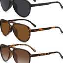 STORYCOAST Polarized Aviator Sunglasses for Men Women Classic Retro Aviators Sports Driving Running Sun Glasses