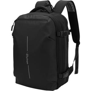 Vacuum Backpack Travel, Lightweight Waterproof Airback 60L Expandable Compression bag for Travel, TSA Friendly Flight Approved, Work, Business Trip, Commute (25L-60L(No Air Pump), Black)