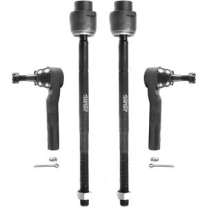 ASTARPRO -4Pcs Front Tie Rods Inner And Outer Complete Kit Replacement for 2004-2012 Chevy Malibu Pontiac G6 Saturn Aura EV80988 ES800086