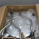 janz 20" Pressure Washer Surface Cleaner with 4 Wheels,Dual Handle,Stainless Steel Housing, 4 Replacement Nozzles and 2 Hose Adapters,Ideal for Driveways, Sidewalks,Patios,Decks Cleaning