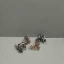 4 PCS Bow Hair Clips Bow Claw Clip for Women, Large Hair Claw Clips for Thin Thick Long Hair Cute Nonslip Bows (Black+Leopard Dark Brown+Leopard Light Brown+Gray)